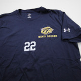 Gallaudat Bison Under Armour Short Sleeve Shirt Men's Navy Used M TOPS-170841
