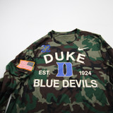 Duke Blue Devils Nike Long Sleeve Shirt Men's Camouflage Used L-TOPS-170912