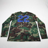 Duke Blue Devils Nike Long Sleeve Shirt Men's Camouflage Used L-TOPS-170912