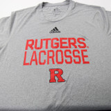 Rutgers Scarlet Knights adidas Creator Short Sleeve Shirt Men's Gray Used XXL TOPS-171033