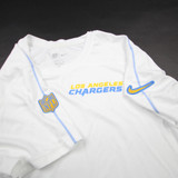 Los Angeles Chargers Nike Dri-Fit Short Sleeve Shirt Men's White Used 2XL-TOPS-171014