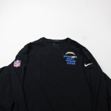 Los Angeles Chargers Nike Dri-Fit Long Sleeve Shirt Men's Black Used XL-TOPS-171055