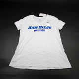 San Diego Toreros Nike Dri-Fit Short Sleeve Shirt Women's White New M-TOPS-169782