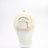 Otto Snap-Back Hat Unisex Beige/Dark Green New with Tags OSFM-HATS-015819