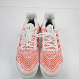 Miami Hurricanes adidas Ultraboost Football Cleat Men's White/Orange Used 12-CLEA-016073