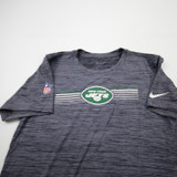 New York Jets Nike NFL On Field Short Sleeve Shirt Men's Gray/Heather New-TOPS-171176