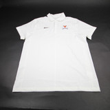 Virginia Cavaliers Nike Polo Men's White Used L TOPS-171184