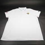 Jacksonville Jaguars Nike NFL On Field Polo Men's White/Teal New 4XL-TOPS-171305