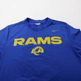 LA Rams Nike Dri-Fit Short Sleeve Shirt Men's Blue Used M-TOPS-171663