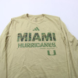 Miami Hurricanes adidas Aeroready Long Sleeve Shirt Men's Multiple Sizes TOPS-171545