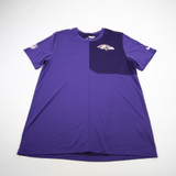 Baltimore Ravens Nike NFL On Field Dri-Fit Short Sleeve Shirt Men's Used L TOPS-171389