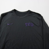 TCU Horned Frogs Nike Dri-Fit Long Sleeve Shirt Men's Gray New-TOPS-171701