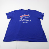 Buffalo Bills Nike Dri-Fit Short Sleeve Shirt Men's Blue Used XXL TOPS-171878