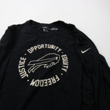 Buffalo Bills Nike Dri-Fit Long Sleeve Shirt Men's Black Used XXL TOPS-171881