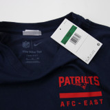 New England Patriots Nike NFL On Field Dri-Fit Long Sleeve Shirt Men's New Navy XL-TOPS-171968