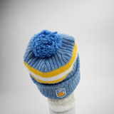 Los Angeles Chargers New Era Winter Hat Unisex Light Blue/Gold Used MD/LG-HATS-015988