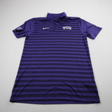 TCU Horned Frogs Nike Polo Men's Purple Used Multiple Sizes TOPS-172448
