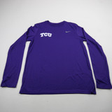TCU Horned Frogs Nike Long Sleeve Shirt Men's Purple New without Tags M TOPS-172451