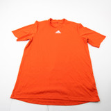 adidas Aeroready Short Sleeve Shirt Men's Orange Used M-TOPS-172345