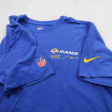LA Rams Nike NFL On Field Dri-Fit Short Sleeve Shirt Men's Blue Used S TOPS-172675