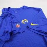 LA Rams Nike NFL On Field Dri-Fit Short Sleeve Shirt Men's Blue Used L TOPS-172676
