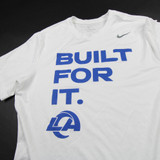 LA Rams Nike Dri-Fit Short Sleeve Shirt Men's White Used M-TOPS-171660