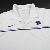 Kansas State Wildcats Nike Polo Men's White Used XL TOPS-171999