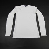 Miami Hurricanes adidas Compression Top Men's White Used Multiple Sizes TOPS-172390
