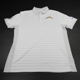 Los Angeles Chargers Nike NFL On Field Polo Men's White Used L TOPS-172506