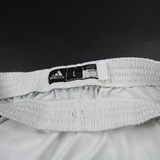 Cal Poly Mustangs adidas Practice Shorts Men's White/Dark Green Used L-SHOR-037244