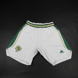 Cal Poly Mustangs adidas Practice Shorts Men's White Used Multiple Sizes SHOR-037245