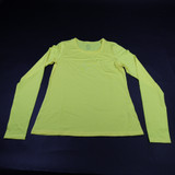 Nike Pro Dri-Fit Long Sleeve Shirt Women's Yellow New with Tags Multiple Sizes TOPS-172797