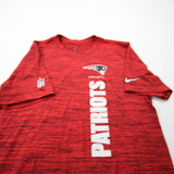 New England Patriots Nike NFL On Field Short Sleeve Shirt Men's New Red/Heather L-TOPS-172972