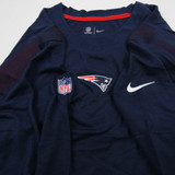 New England Patriots Nike NFL On Field Long Sleeve Shirt Men's Navy New 3XL-TOPS-172914