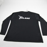 Tulane Green Wave Nike Dri-Fit Long Sleeve Shirt Men's Black New XL-TOPS-172773