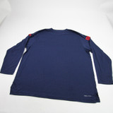 New England Patriots Nike NFL On Field Long Sleeve Shirt Men's Navy Used 3XL-TOPS-173311