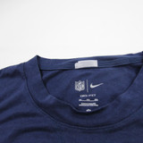 New England Patriots Nike NFL On Field Long Sleeve Shirt Men's Navy Used 3XL-TOPS-173311