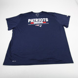 New England Patriots Nike NFL On Field Short Sleeve Shirt Men's Navy Used 4XL-TOPS-173329