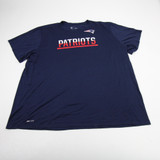 New England Patriots Nike NFL On Field Short Sleeve Shirt Men's Navy Used 4XL-TOPS-173348