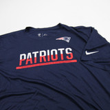 New England Patriots Nike NFL On Field Short Sleeve Shirt Men's Navy Used 4XL-TOPS-173348