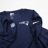 New England Patriots Nike NFL On Field Long Sleeve Shirt Men's Navy Used-TOPS-173338