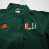 Miami Hurricanes adidas Jacket Women's Green New with Tags Multiple Sizes TOPS-173368