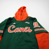 Miami Hurricanes adidas Sweatshirt Men's Green New with Tags S TOPS-173451