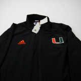 Miami Hurricanes adidas Jacket Men's Black New with Tags XXL TOPS-173453