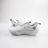 Under Armour Spawn Basketball Shoe Men's White/Gray Used 7.5-SHOE-021480