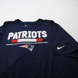 New England Patriots Nike NFL On Field Short Sleeve Shirt Men's Navy New 4XL-TOPS-173069
