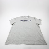 New England Patriots Nike NFL On Field Short Sleeve Shirt Men's Gray New 3XL-TOPS-173255