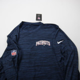 New England Patriots Nike NFL On Field Long Sleeve Shirt Men's New Navy/Heather-TOPS-172949