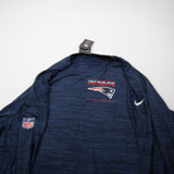 New England Patriots Nike NFL On Field Long Sleeve Shirt Men's New Navy/Heather-TOPS-172954