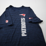 New England Patriots Nike NFL On Field Short Sleeve Shirt Women's New Navy/Heather-TOPS-172955